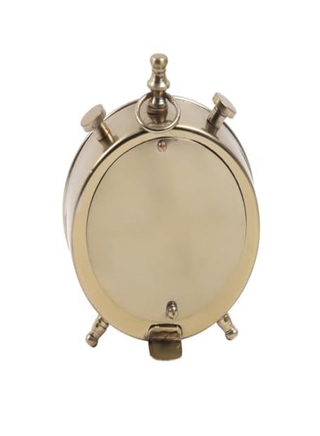 TrenDec 4'' Gold Aluminium Analog Table Clock | Elegant Home & Living Room Decor - Image 4