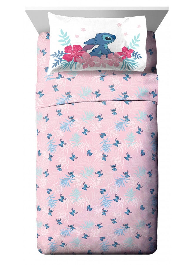 Jay Franco Jay Franco Disney Lilo & Stitch Paradise Dream 7 Piece Queen Bed Set - Includes Reversible Comforter & Sheet Set Bedding - Super Soft Fade Resistant Microfiber (Official Disney Product) - Image 3