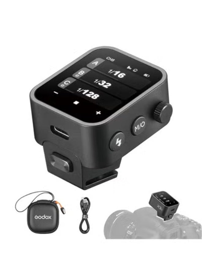 Godox X3-C Touchscreen TTL Wireless Flash Trigger for Canon Camera, 1/8000s HSS TTL TCM Function, Built-in Battery USB-C Charge Flash Transmitter Compatible with Canon R5 R6 R7 5D 6D - Image 1