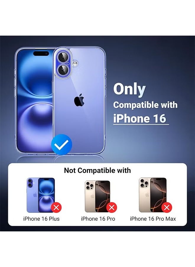 iPhone 16 Clear Case Cover, Ultra Thin Silicone Shockproof Back Cases Transparent Protective Phone Case, Anti-Yellowing&Anti-Scratch,  Waterproof, Dirt & Oil Proof Covers - Crystal Clear - Image 2