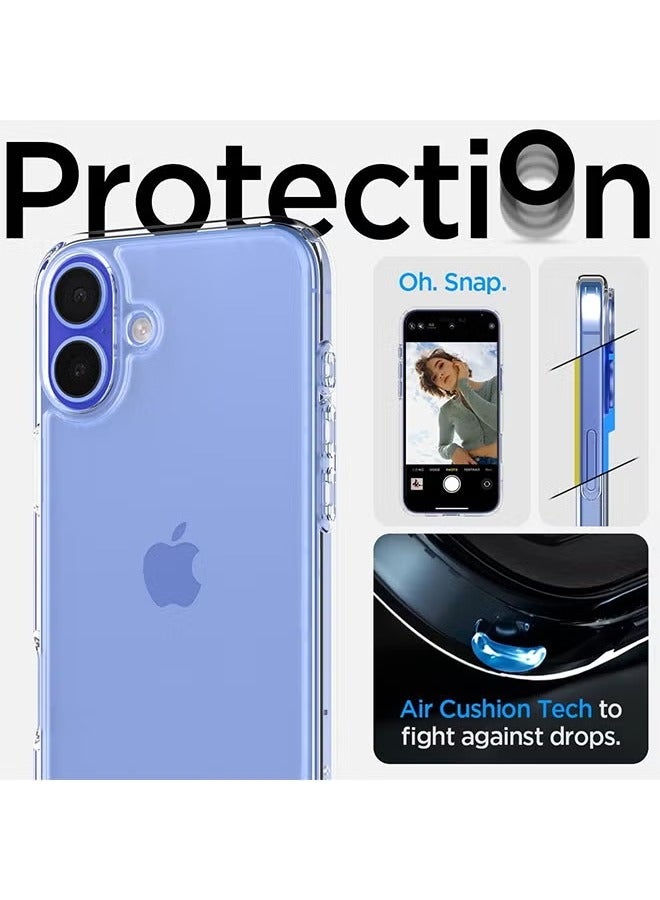 iPhone 16 Clear Case Cover, Ultra Thin Silicone Shockproof Back Cases Transparent Protective Phone Case, Anti-Yellowing&Anti-Scratch,  Waterproof, Dirt & Oil Proof Covers - Crystal Clear - Image 5