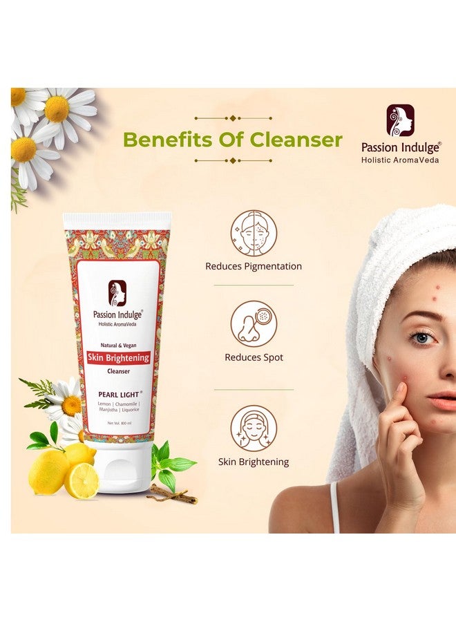 Passion Indulge Skin Lightening Combo with Natural Pearl Light Cleanser 100ml & Pearl Light Moisturizer 50gm - Image 3