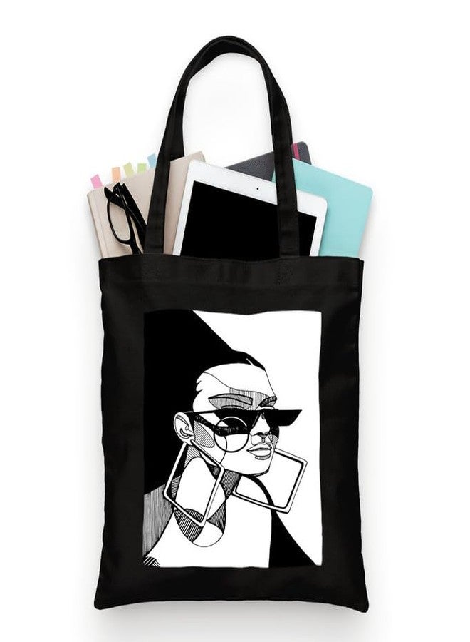 PrintingZone Printed Tote Bag For Women| Cotton Canvas Tote Bag with Bold Print for Women - Image 1