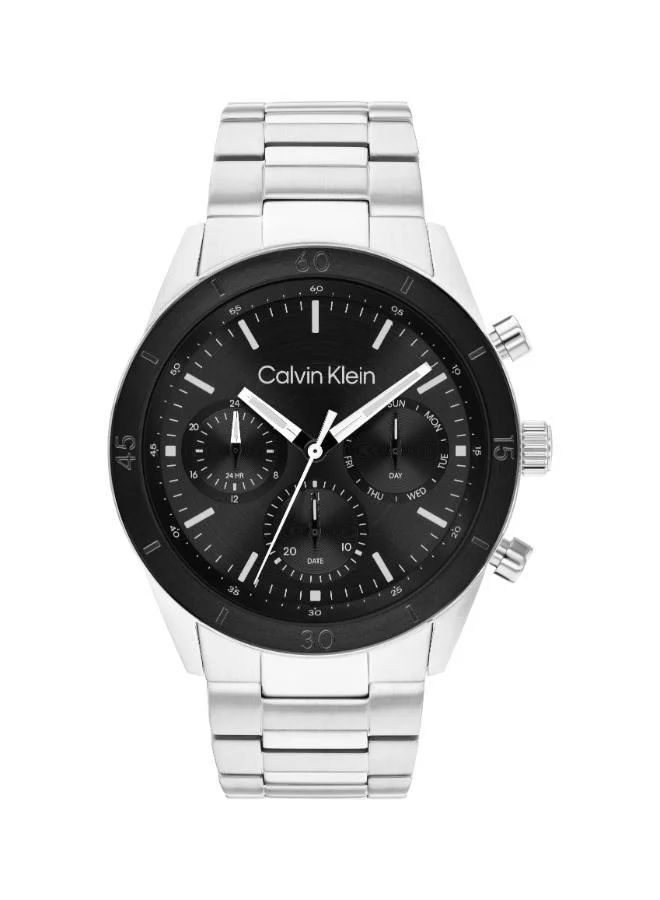 Stainless Steel Quartz Multifunction Watch
