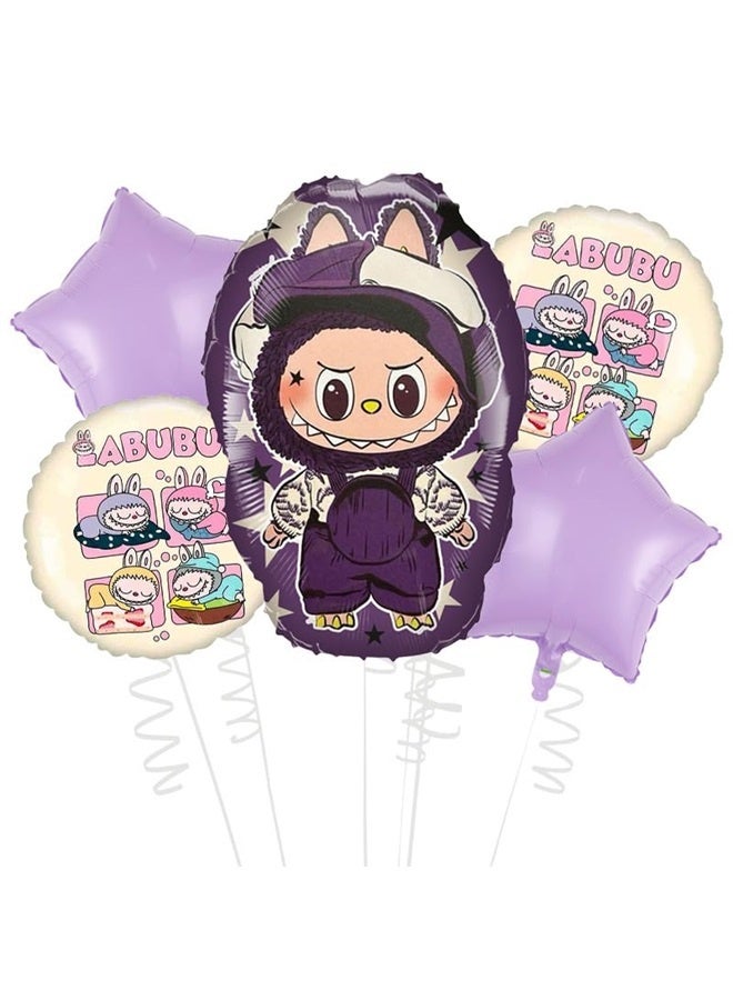 5pcs ديكورات عيد ميلاد البالونات ، والبالونات ذات الوجهين من الألومنيوم ، وإمدادات الحفلات بالون ، وديكور الحفلات - Image 1