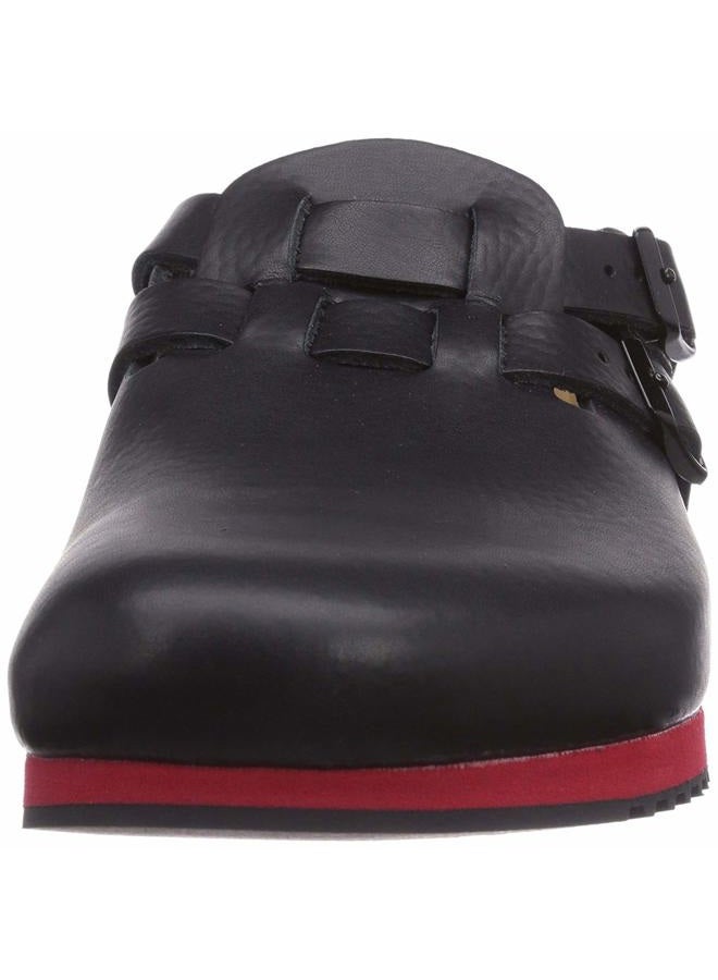 BIRKENSTOCK كلوغ كاي سوبرلاوف، WB، جلد طبيعي، أسود/أحمر، ضيق، مقاس 40 582636-40 (صنادل كلوغ نسائية، ميوز، حذاء منخفض، حزام فوق القدم، كلوغ، كلوغ، نعال) - Image 3