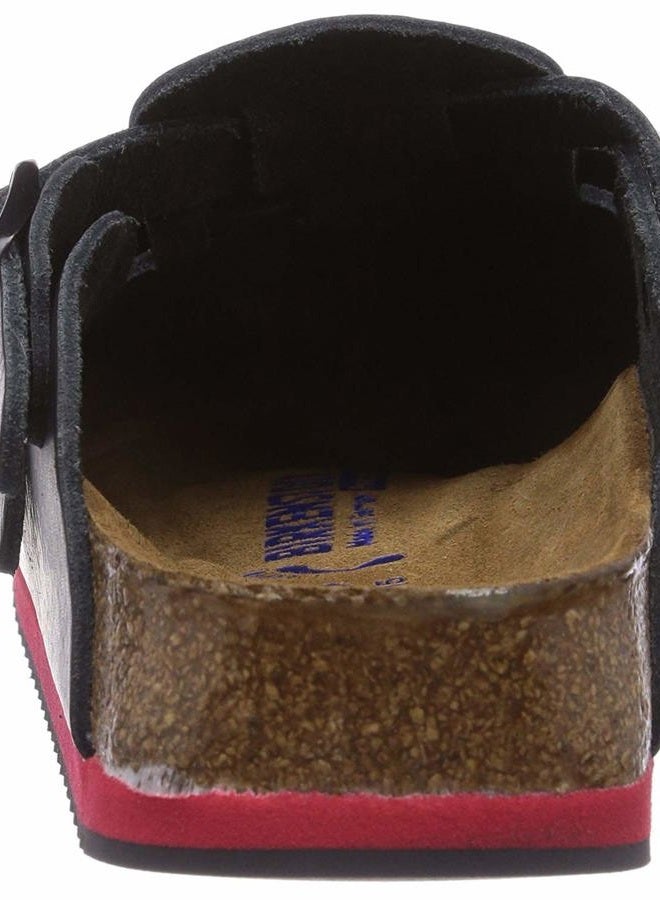 BIRKENSTOCK كلوغ كاي سوبرلاوف، WB، جلد طبيعي، أسود/أحمر، ضيق، مقاس 40 582636-40 (صنادل كلوغ نسائية، ميوز، حذاء منخفض، حزام فوق القدم، كلوغ، كلوغ، نعال) - Image 4