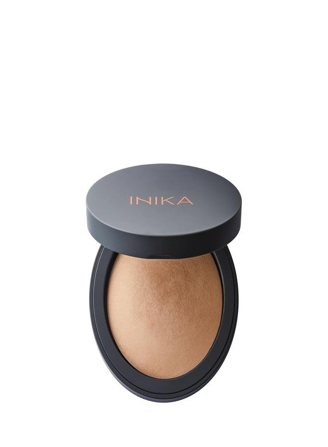 INIKA Organic Buildable Baked Mineral Foundation Compact Powder - Lightweight, Breathable Natural Base with Hydrating Squalane and Magnolia Bark Extract - Natural and Vegan Makeup, Patience, 0.28 oz - Image 1