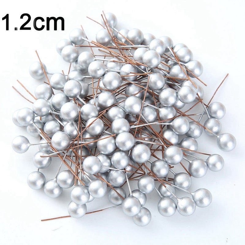 Simulated Stamen Cherry Mini Pearl Plastic Stamen Fruit Wedding Scene Christmas Diy Gift Box Decoration - Image 4