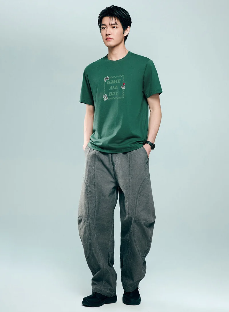 Giordano Men's Cotton Game Theme Print Tee | Online Exclusive