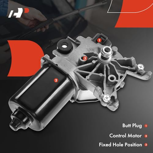 A-Premium Front Windshield Wiper Motor Compatible with Chevrolet Silverado 1500/2500/3500/HD 1999-2002, Tahoe 2000-2002 & GMC Sierra 1500/2500/3500/HD 1999-2002, Yukon 2000-2002 - Image 4