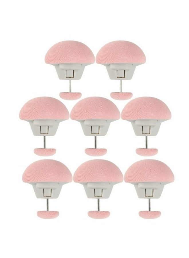 هابي هوم مجموعة 16 قطعة من مشابك اللحاف – دبابيس تثبيت اللحاف تحافظ على اللحاف في مكانه، مشابك مانعة للانزلاق لتثبيت اللحاف وغطاء اللحاف – لون وردي - Image 5