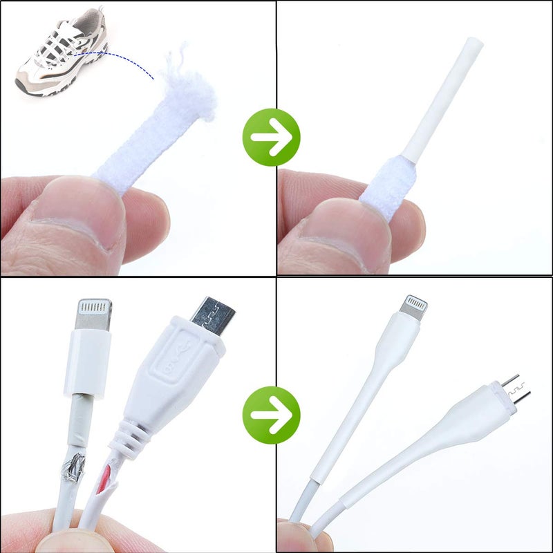 XHF 205 PCS Length 3.5" White 3:1 Waterproof Automotive Electrical Heat Shrink Tubing Assortment Kit Large Size Marine Grade Adhesive Lined Tube, Insulation Sealing - Image 3