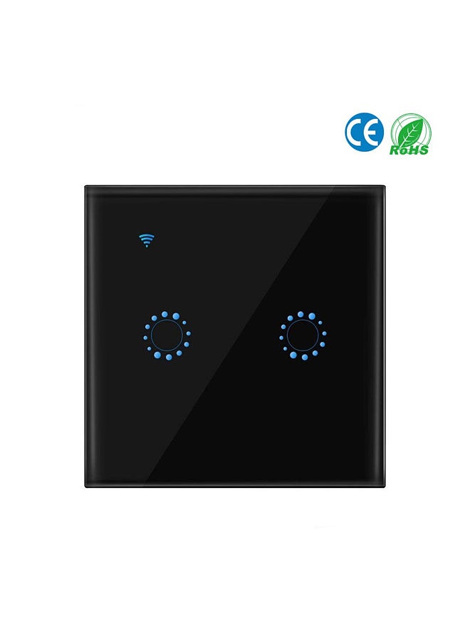 Generic - Wireless Switches WiFi Light Switch Smart Wall Compatible with Alexa Echo Google Home Assistant Control APP Touchable Light Switch Phone for iOS 1 2 3 Gang - Image 1