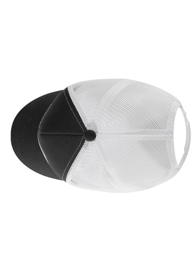 VIONLAN Baseball Cap American Flag Trucker Hat for Men Women 3D Embossed Logo Adjustable Outdoor Mesh Snapback Hat, Dark Gray/White Flag, One size - Image 4