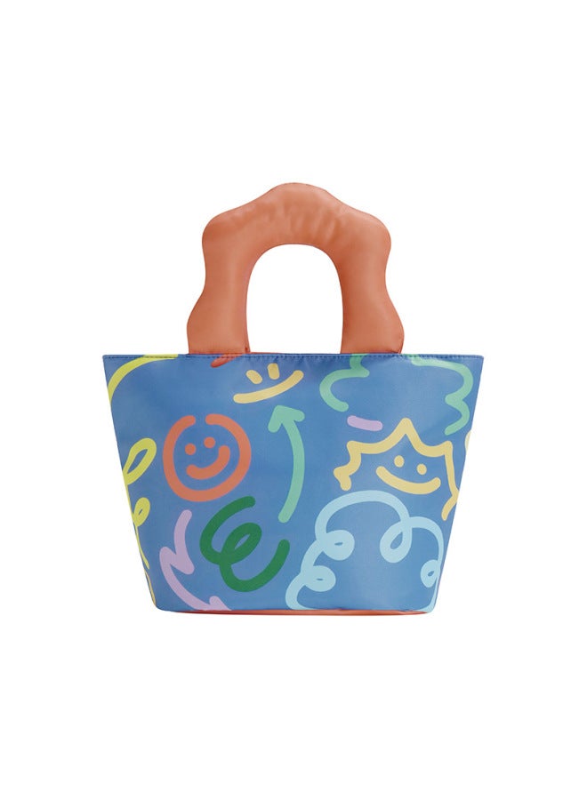 Cute Portable Storage Bag, Outdoor Lunch Bag, Water-repellent Travel Storage Bag, Portable Work Student Lunch Box Bag