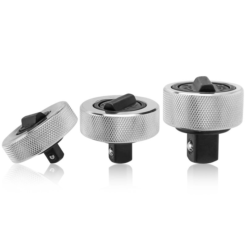 Mesee 3Piece Palm Ratchet Wrench Set 14 38 12 Drive Thumb Wheel Ratchets