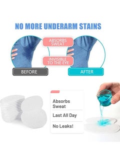 Generic Underarm Sweat Patch, Disposable Nonwoven Anti-Sweat, Comfortable and Relaxing,Soft and Breathable, Invisible Design, Unisex White (40 Pieces White)  - Image 2