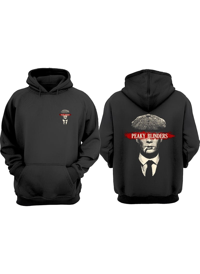 The Wert - Unisex Tommy Design Front Back Printed Regular Fit Black Sweatshirt - Image 1