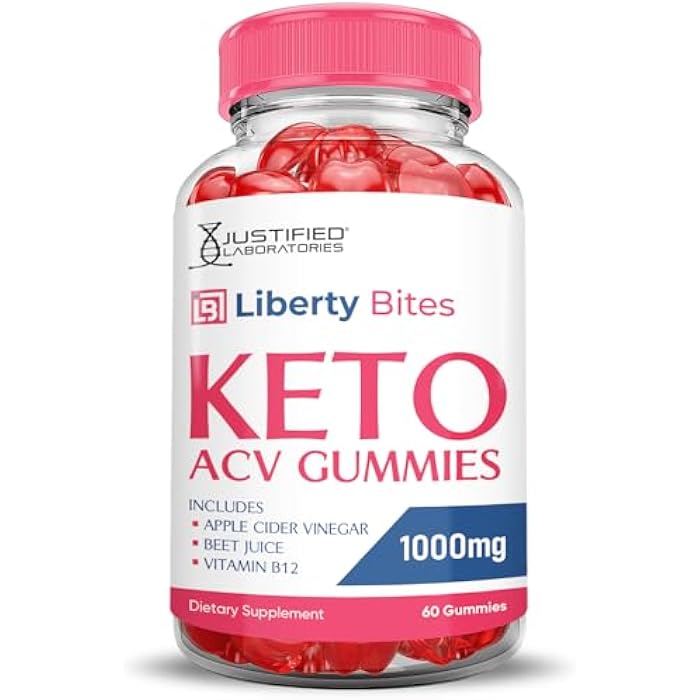 Justified Laboratories (3 Pack) Liberty Bites Keto ACV Gummies Advanced Formula 1000MG Libertybites Keto Gummies Apple Cider Vinegar Formulated with Pomegranate Beet Juice Powder B12 Vegan Non GMO 180 Gummys - Image 4