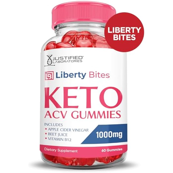Justified Laboratories (3 Pack) Liberty Bites Keto ACV Gummies Advanced Formula 1000MG Libertybites Keto Gummies Apple Cider Vinegar Formulated with Pomegranate Beet Juice Powder B12 Vegan Non GMO 180 Gummys - Image 3