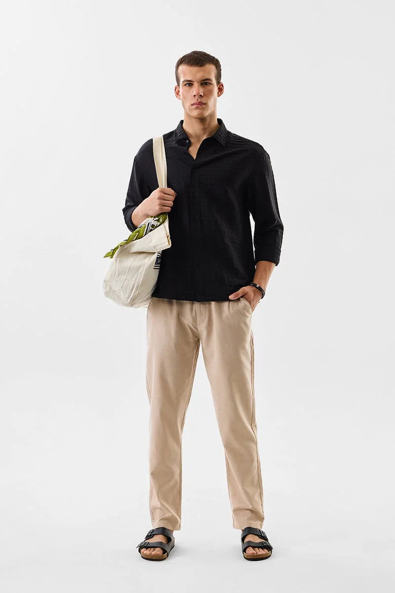 SNITCH Regular Fit Textured Shirt