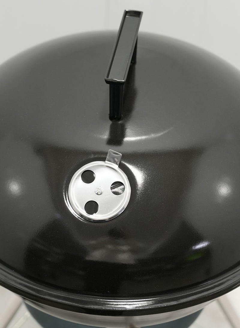 رينوفو غلاية شواء محمولة صغيرة الحجم للشواء في الهواء الطلق من رينوفو، شواية فحم بقطر 47 سم مع عجلات، اسود - Image 5