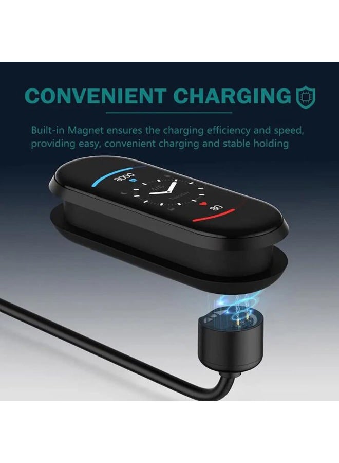 Sanpyl شاحن متوافق مع باند 5، لجهاز شاومي مي باند 5 6 7 5NFC 6NFC، كابل استبدال شحن مغناطيسي USB، 1م / 3.3قدم - Image 4