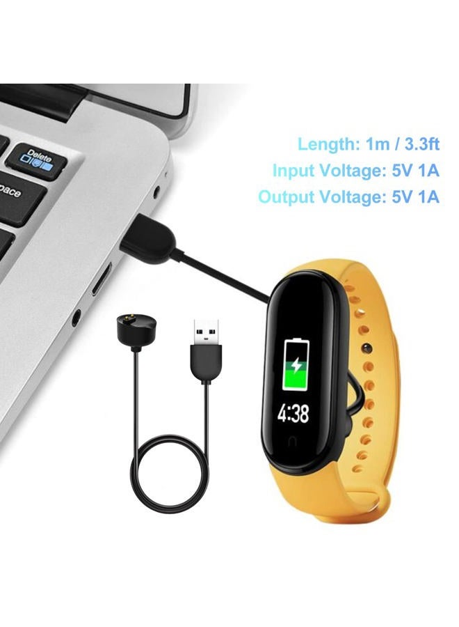 Sanpyl شاحن متوافق مع باند 5، لجهاز شاومي مي باند 5 6 7 5NFC 6NFC، كابل استبدال شحن مغناطيسي USB، 1م / 3.3قدم - Image 3