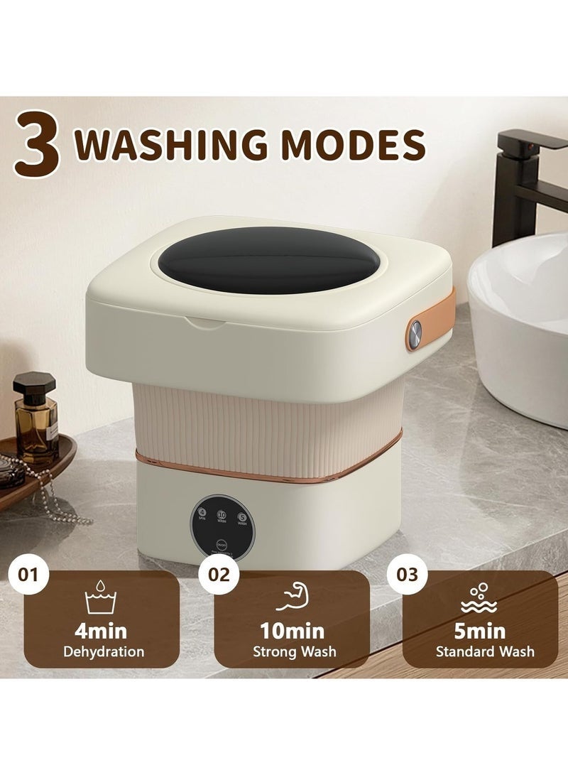 Denx DNEX DX3423 Foldable Washing Machine – 11L Portable Mini Washer & Spin Dryer for Travel, Apartments, Baby Clothes, Underwear, Socks, Lightweight Compact Design, Foldable & Easy to Store - Image 5