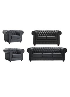 A to Z Furniture Ingles Sofa Sets in Black Color Single Seater Sofa 