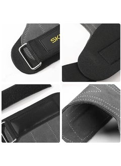 SKDK Grips For Weight Lifting, Weight Lifting Wrist Straps, Gym Grips Palm Guards, Non-slip Wrist Guard Equipment, Gym Fitness Hook Weight Strap For Cross Training, Weight Lifting, Kettlebells,(Light Grey)  - Image 3