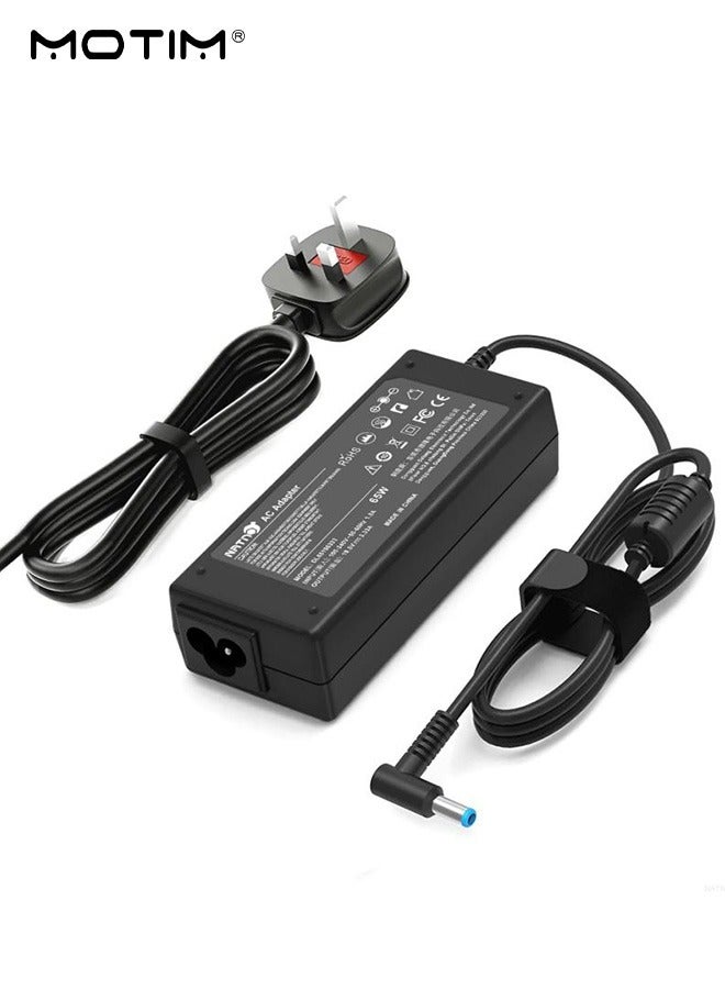 65W 19.5V 3.33A AC Laptop Adapter for HP Chromebook 11 14 G3 G4 Pavilion X360 11 13 15-f Envy 13 15 17 Stream 11 13 14 Elitebook Folio 1040 g1 Laptop, HP Replacement Laptop Charger, Laptop AC adapter, Power Supply via blue tip