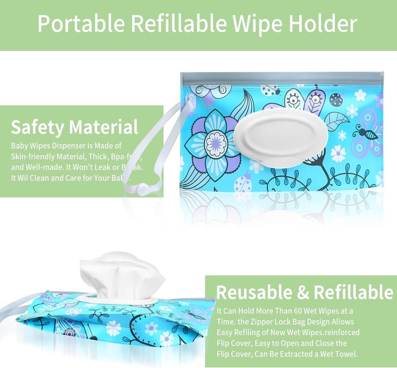 Fulushouxi Baby Wipes Dispenser, 2 Pcs Travel Baby Wipe Holder - Image 4