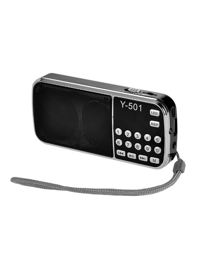 Digital Portable MP3 Speaker Audio Player V344 Black/Grey - Image 1