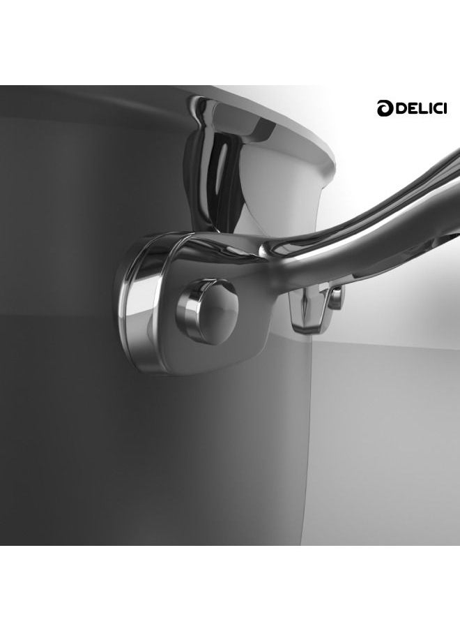 DELICI Tri-ply Stainless Steel And Aluminium Milk Pan 1.70 Ltr Capacity, Healthy Non-Stick Interior, Oven Safe, Dishwasher Safe, Induction Cooking Pot(DTMP16)  - Image 5