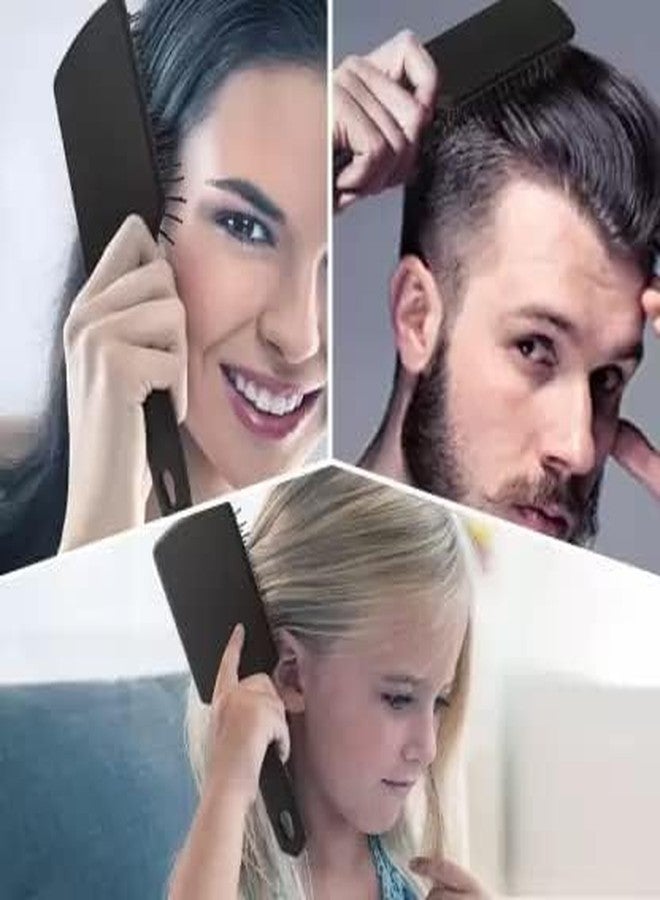 SUNISA Round Rolling Curling Roller Comb Hair Brush With Professional Paddle Hair Brush Comb For Men And Women - Image 4