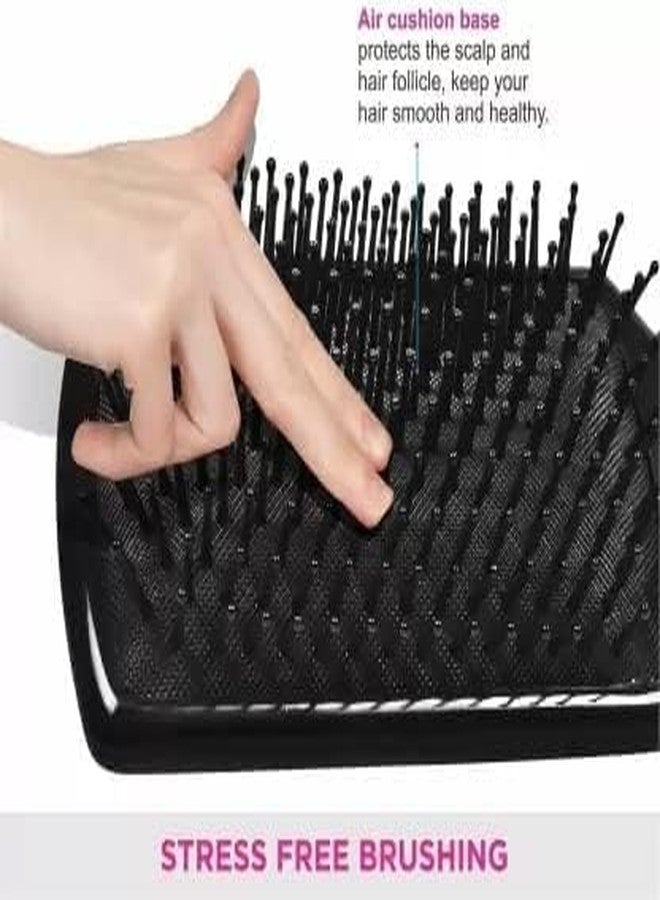 SUNISA Round Rolling Curling Roller Comb Hair Brush With Professional Paddle Hair Brush Comb For Men And Women - Image 5