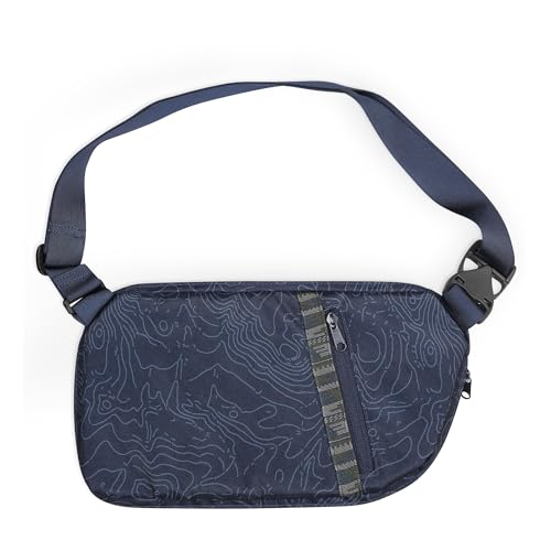 KAVU Roam Sling Bag, Crossbody Bag for Women & Men | Lightweight Travel & Everyday Carry | Padded Design & Water Resistant, Navy Topo - Image 2