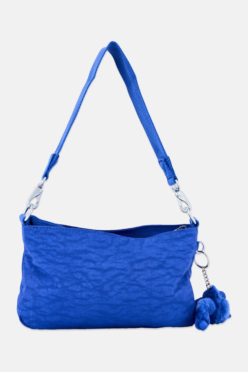 kipling Women Brand Logo Cross Body Bag With Keyring, Blue - Image 3