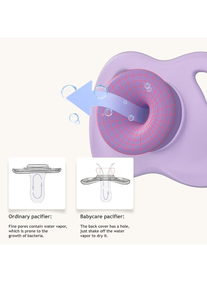 Babycare Baby Pacifier With Box Small - Gray/Clear - Image 4
