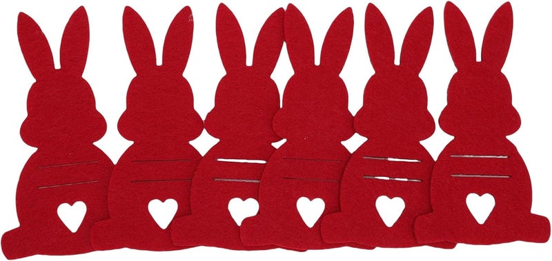 Naroote Easter Bunny Money Holder, 6PCS Felt Cash Holder for Banknote, Cute Bunny Shaped Gift Card with String, Ideal for Kids Party, Classroom Decorations & Holiday Keepsake - Image 3