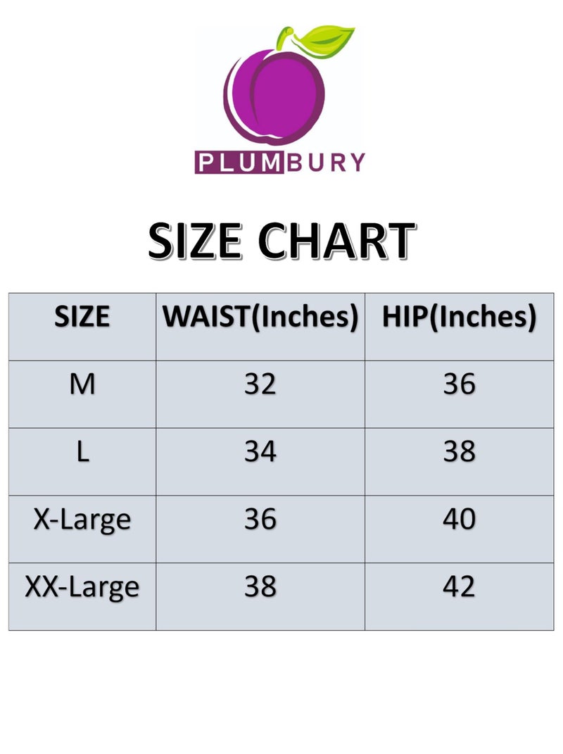 PLUMBURY® Women's Cotton High Waist Full Coverage Hipster Panty, Size M, Grey - Image 4