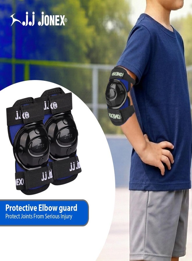 Jonex JJ JONEX Attack Adjustable Skates Combo with Helmet, Knee Pad, Elbow Pad, Gloves, Key, Bag - Suitable for Age 6-11 (Medium) - Blue Helmet - Image 3