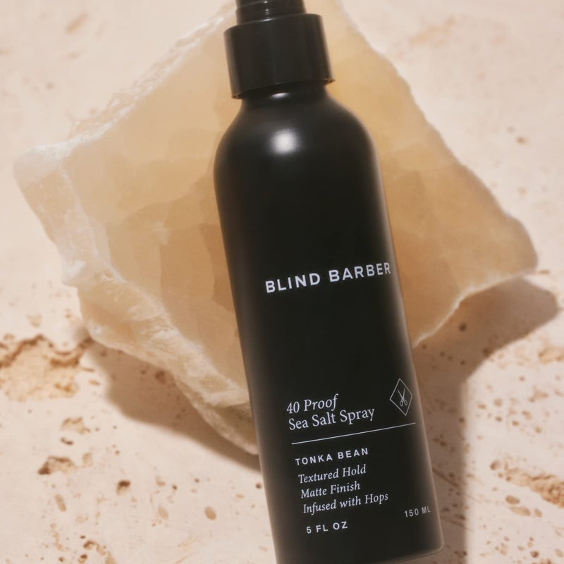 Blind Barber 40â€¯Proof Sea Salt Spray for Men - â€¯Salt Water Hair Spray for Volume & Texture - Water-Based Matte Finish with Light-Medium Hold - Enhances Beach Waves & Body - Tonka Bean Scent (5â€¯ Fl oz) - Image 5