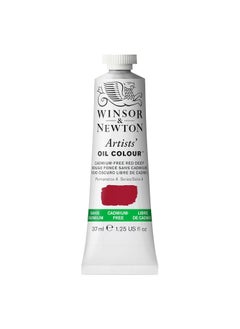 WINSOR & NEWTON Winsor & Newton Artists' Oil Colour, Finely Pigmented Oil Painting Colors for Canvas & Paper, Art Supplies for Beginners & Professional Artists (37 ML, Cadmium Free Red Deep) 