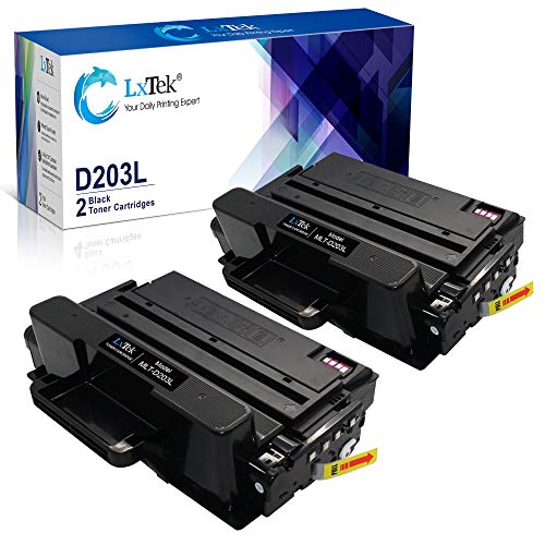 LxTek خراطيش حبر بديلة متوافقة من LxTek لطابعة سامسونج 203 203L MLT-D203L للاستخدام مع طابعة ProXpress SL-M4020ND SL-M4070FR SL-M3320ND SL-M3870FW SL-M3370FD SL-M3820DW (2 أسود، عالي الإنتاجية) - Image 1