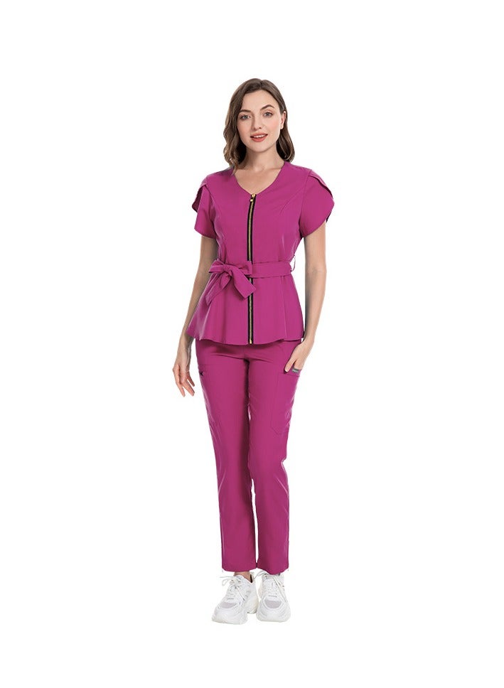 KUYING New V-neck Split Style Medical Work Uniform  - Image 1