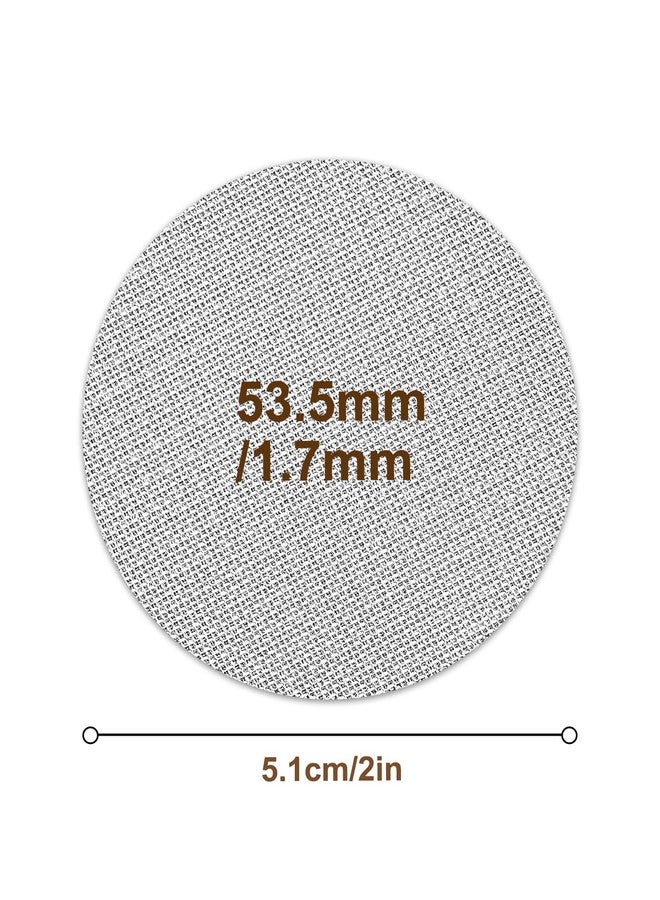 Prokitchen 53.5mm Coffee Puck Screen & Walnut Puck Screen Holder, 316 Stainless Steel Espresso Filter for Espresso Portafilter, Professional Tool for Portafilter Filter Basket - Image 2