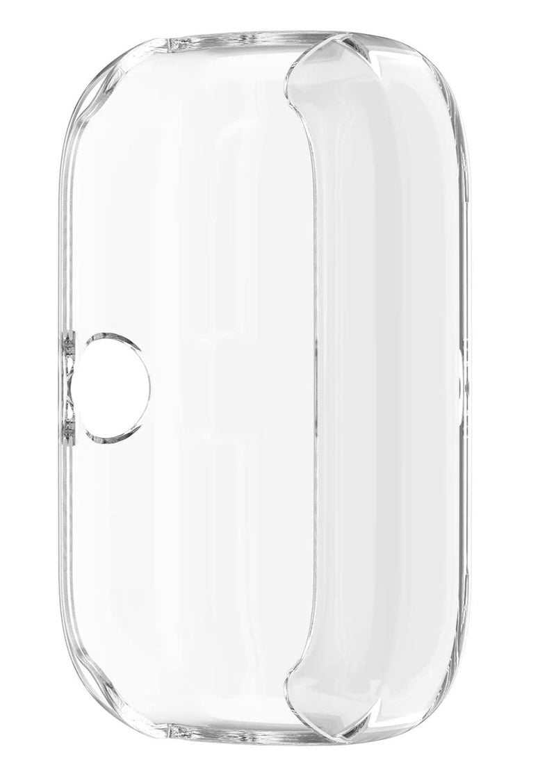 حافظة متوافقة مع Amazfit Bip3 Pro/Amazfit Bip 3 حافظة حماية شاشة شاملة للساعة غطاء ناعم من البولي يوريثان الحراري مقاوم للصدمات وواقي نحيف ممتص للصدمات (فضي) - Image 3